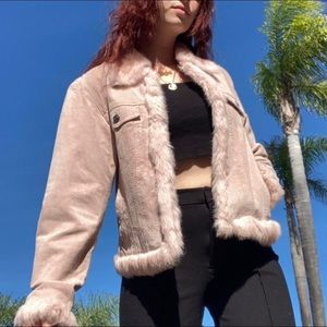 Vtg Wilson’s Leather and Faux Fur Jacket